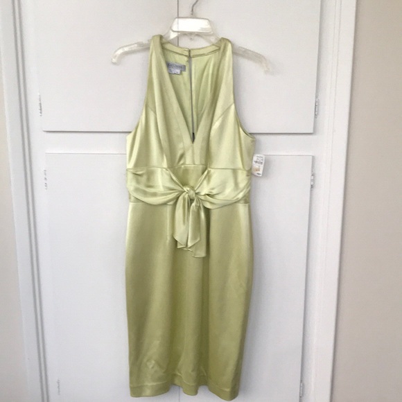 chartreuse cocktail dress